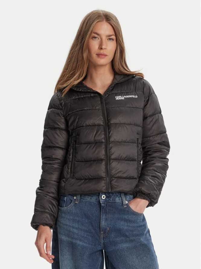 Karl Lagerfeld Jeans Kurtka zimowa A3W15026 Czarny Regular Fit