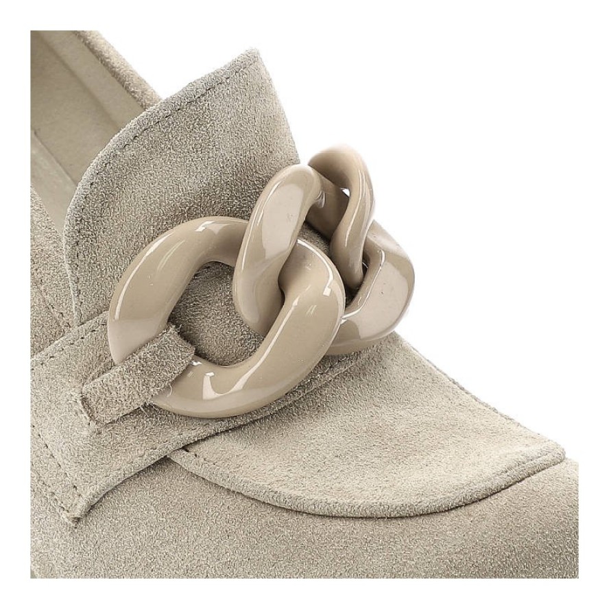 Beżowe Półbuty Carinii Damskie Eleganckie Buty