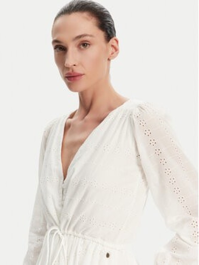 Pepe Jeans Sukienka letnia Deepty PL953693 Biały Regular Fit