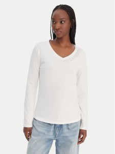 Liu Jo Sport Bluzka TA6053 JS003 Écru Regular Fit