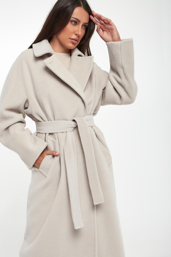 Płaszcz damski z wełny dziewiczej English MARELLA