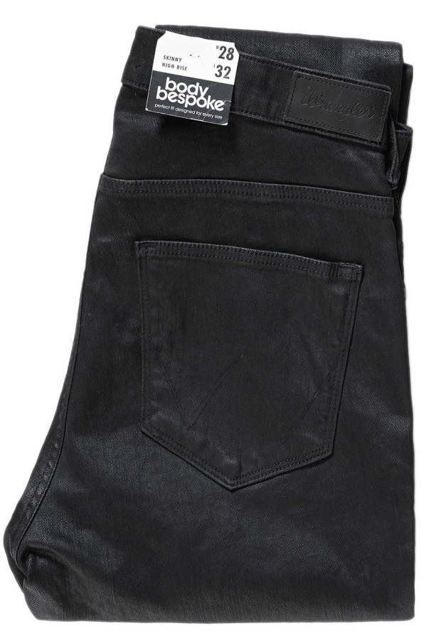 WRANGLER HIGH RISE SKINNY COATED BLACK W27HWT067 112128139