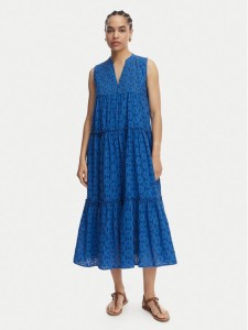 LOLA CASADEMUNT Sukienka letnia LS2616017 Niebieski Regular Fit