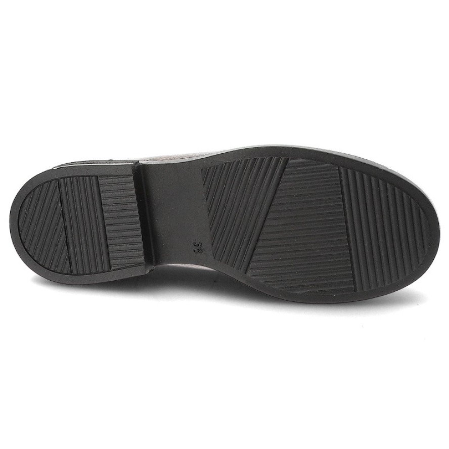 Brązowe Półbuty Armodo Wsuwane Obuwie Damskie