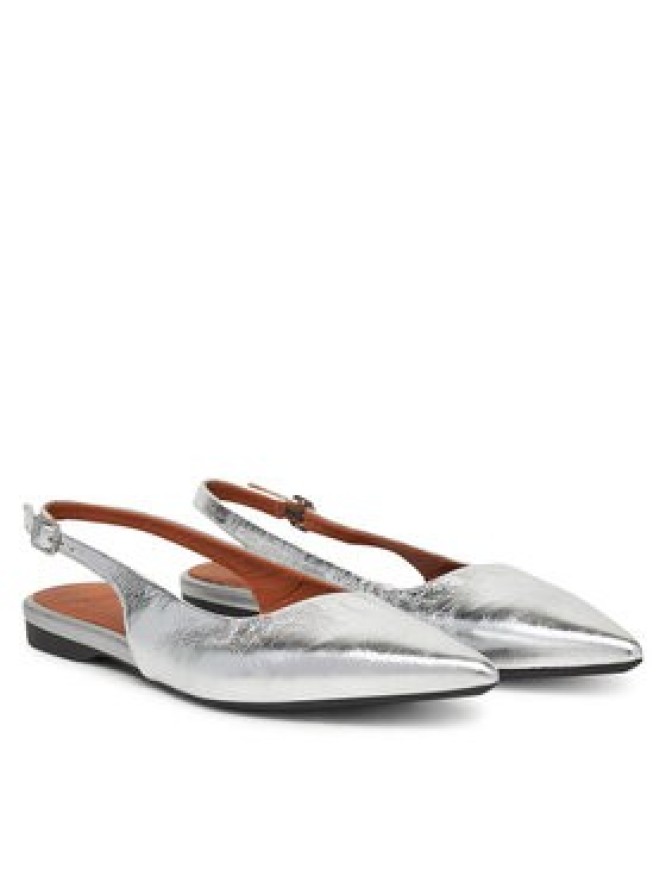 Vagabond Shoemakers Baleriny Hermine 5733-183-79 Srebrny