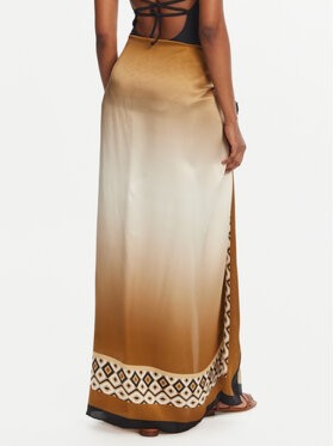 Max Mara Beachwear Chusta Ottico 2516541019 Brązowy