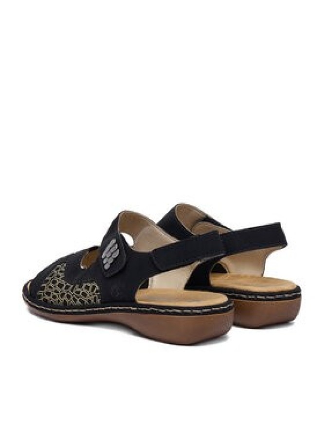 Rieker Sandały CEO-65989-01 Czarny