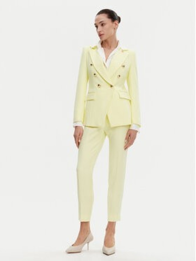 Maryley Spodnie materiałowe 25EB52Z/M24/43LL Żółty Regular Fit