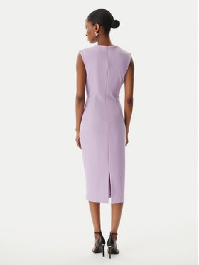 Rinascimento Sukienka koktajlowa CFC0123769003 Fioletowy Regular Fit