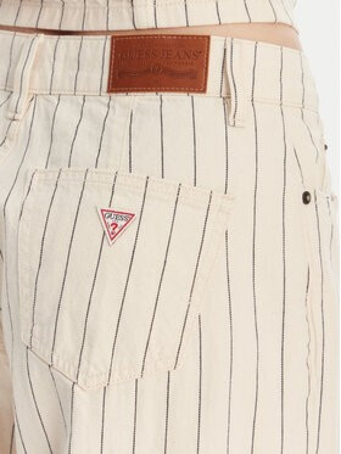 Guess Jeans Jeansy W6GA2U D7961 Écru Wide Leg