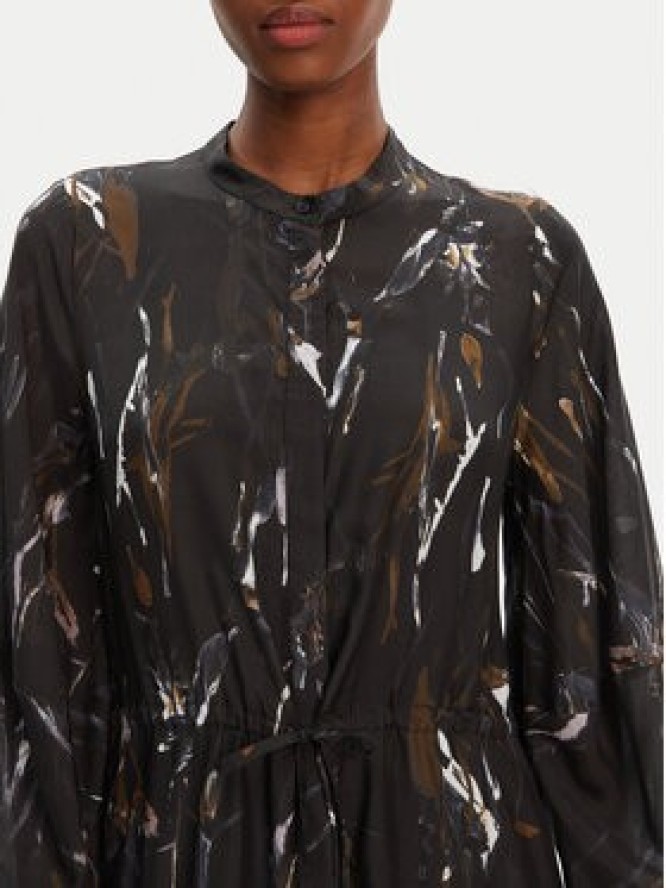 Munthe Sukienka koszulowa Portland 252132625220 Czarny Regular Fit