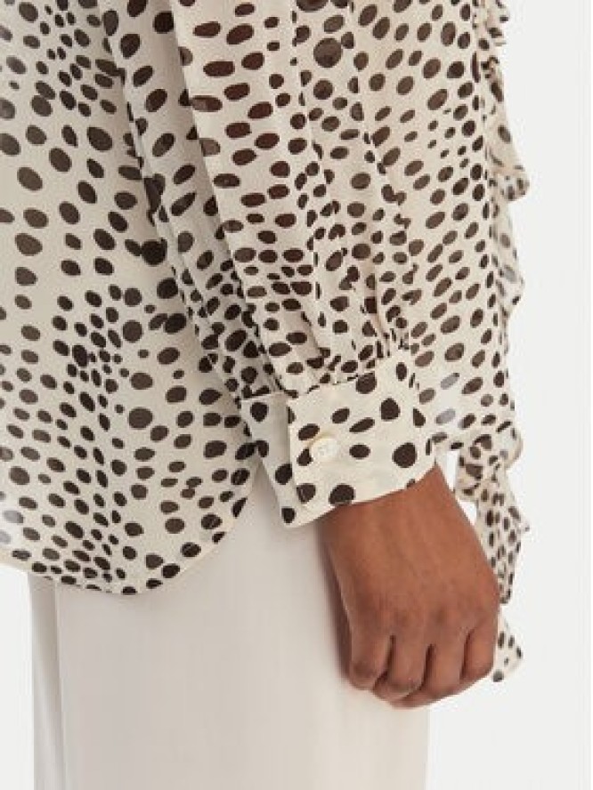 Marella Koszula Canapa 2613111151 Écru Regular Fit