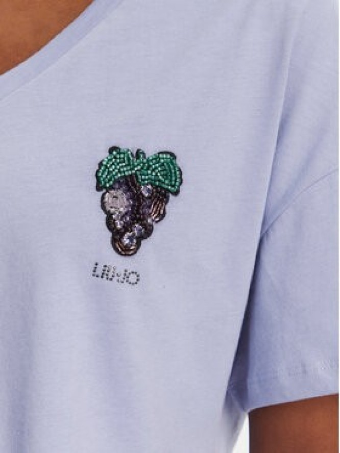 Liu Jo T-Shirt WA5366 JS904 Fioletowy Regular Fit