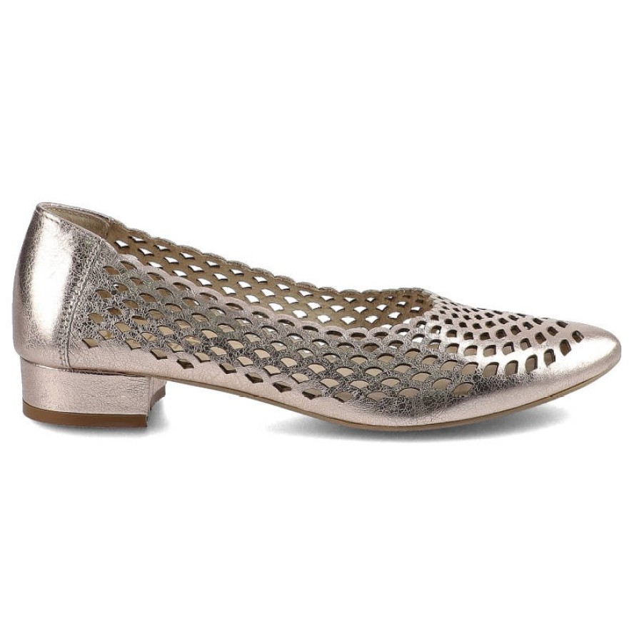 Różowe Baleriny Exquisite Damskie Eleganckie Buty