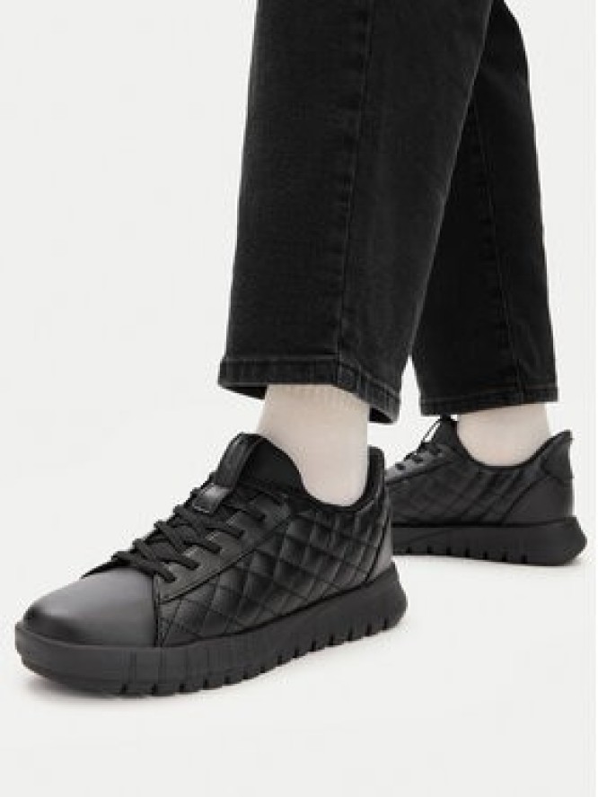 Geox Sneakersy D Flextride Plus D667SB 000BC C9999 Czarny