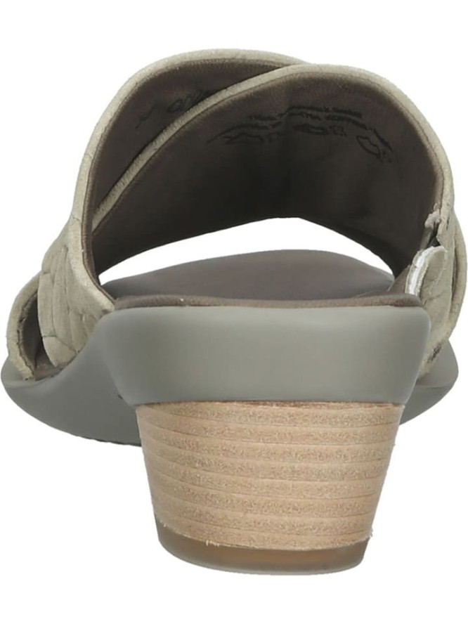 Think! Skórzane klapki w kolorze zielonym rozmiar: 39