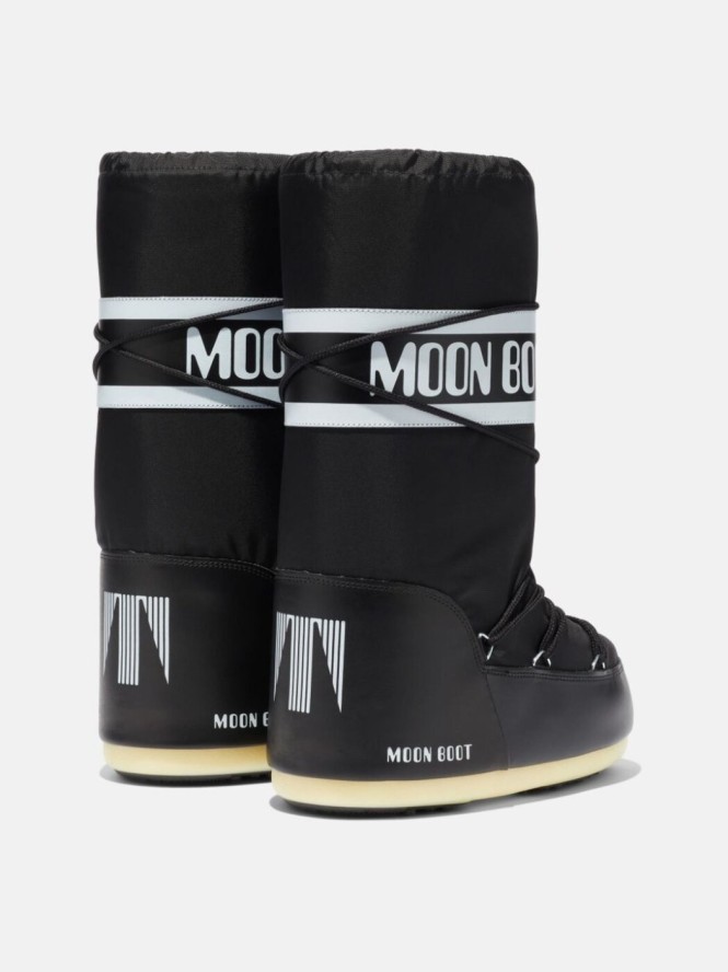 Śniegowce damskie Moon Boot ICON BLACK NYLON BOOTS