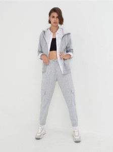 Bluza z kapturem - szary
