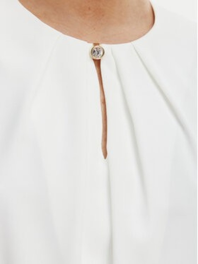 Rinascimento Bluzka CFC0127711003 Biały Slim Fit