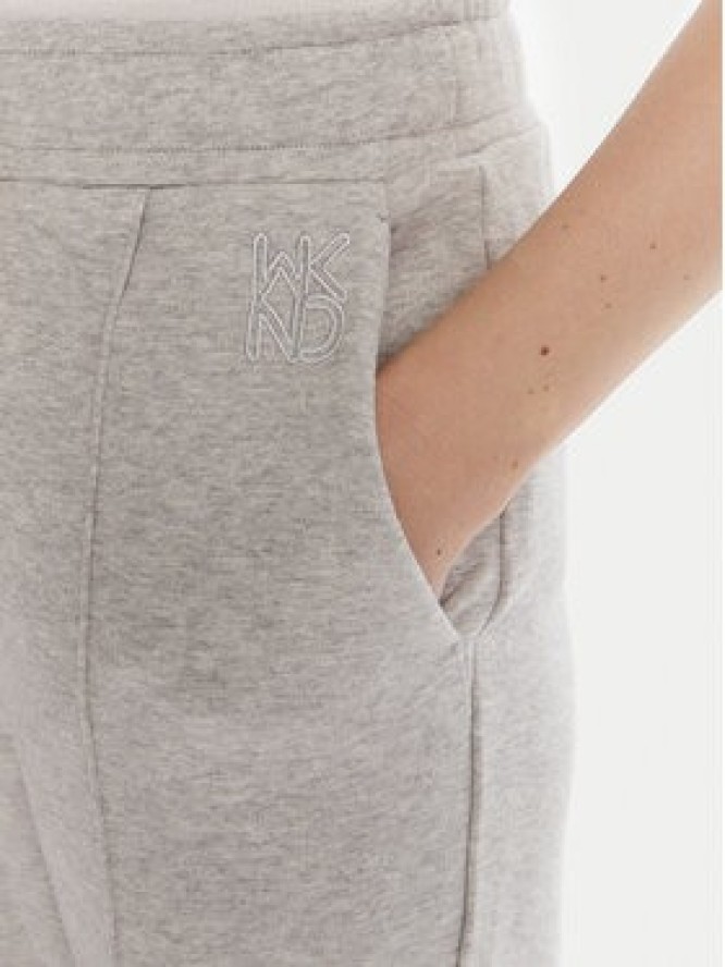 Weekend Max Mara Spodnie dresowe Folk 2525786011 Szary Relaxed Fit