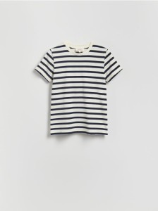 T-shirt regular w paski - wielobarwny