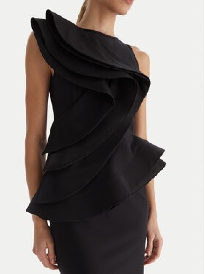 Babylon Sukienka koktajlowa MF0214 Czarny Slim Fit