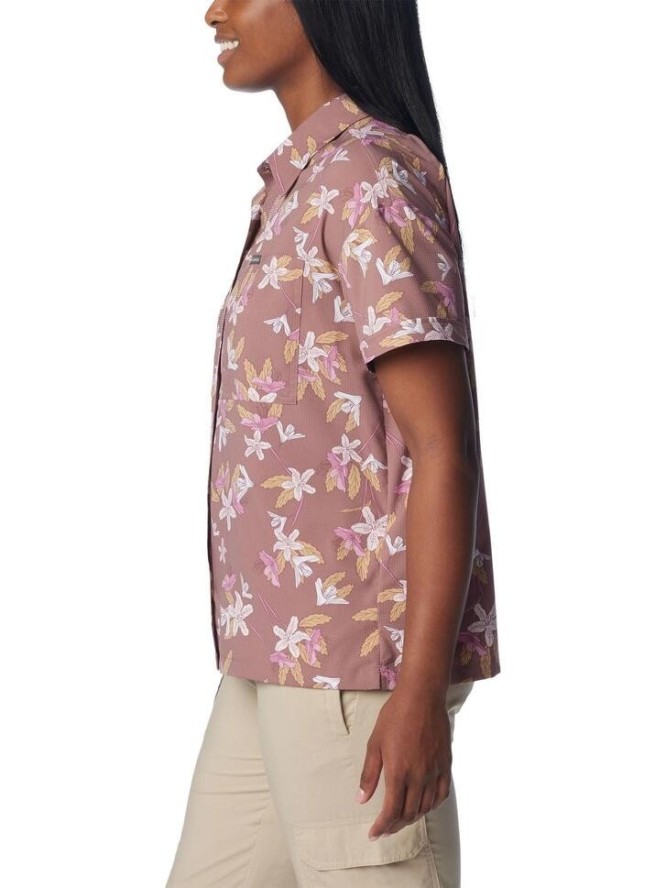 Damska koszulka turystyczna Columbia Silver Ridge Utility z krótkim rękawem