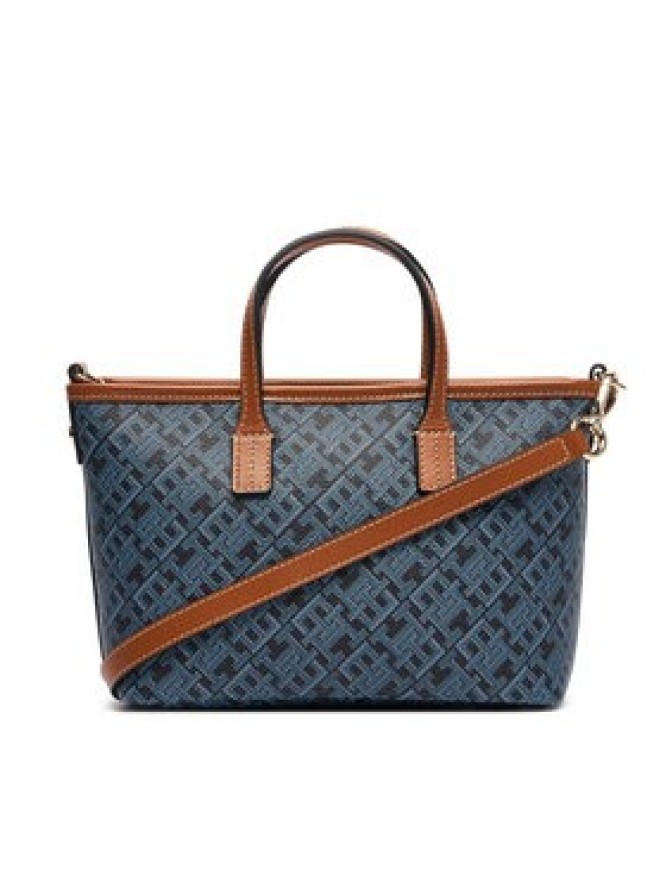 Tommy Hilfiger Torebka Th Monoplay Mini Tote Corp AW0AW19177 Granatowy