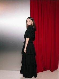 Spódnica z falbanami - czarny