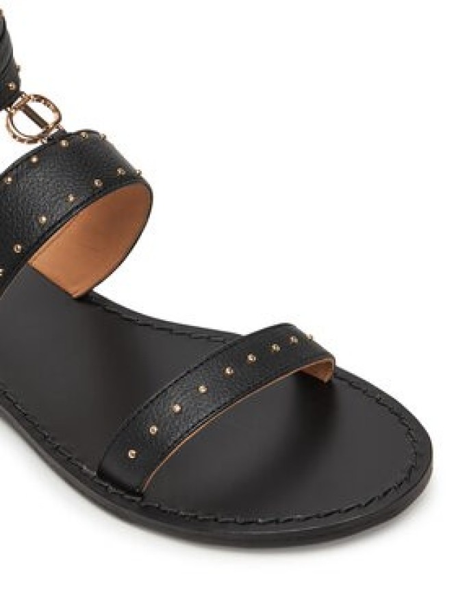 TWINSET Sandały 251GCJ04C Czarny