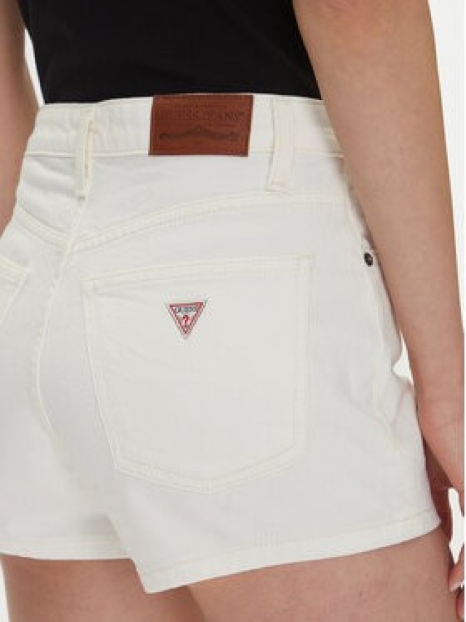 Guess Jeans Szorty jeansowe W5GD0Y D5M62 Biały Regular Fit
