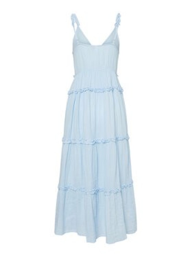 YAS Sukienka letnia Anina 26038014 Błękitny Regular Fit