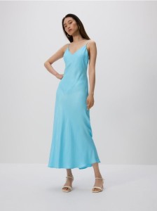Sukienka z wiskozy - turkusowy