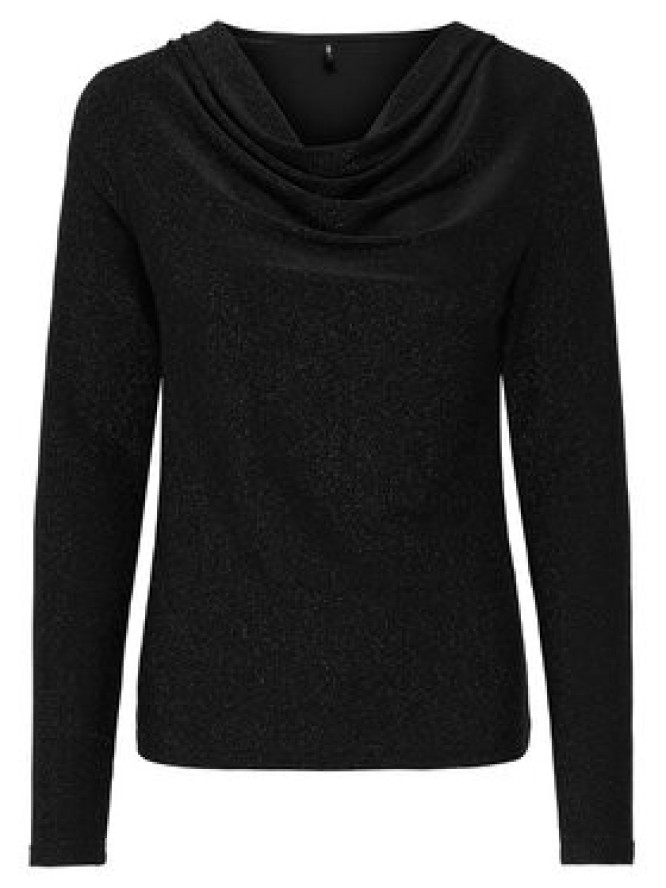 ONLY Bluzka Rich 15360265 Czarny Regular Fit
