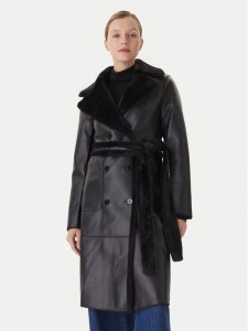 LOLA CASADEMUNT Płaszcz zimowy LF2501015 Czarny Regular Fit