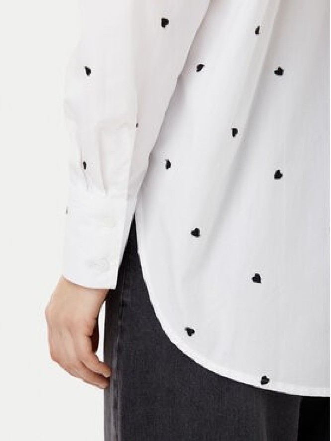 JDY Koszula Nelly 15330490 Biały Loose Fit