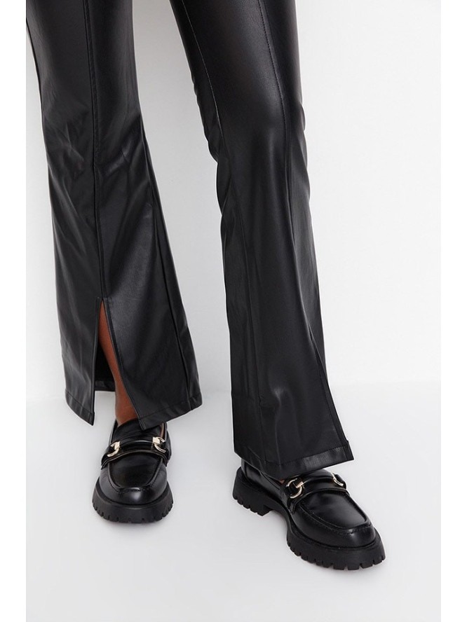 trendyol Spodnie w kolorze czarnym rozmiar: 36