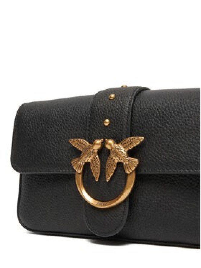PINKO Torebka Love One Mini Slouchy Fl Al 25-26 104340 A2OX Czarny