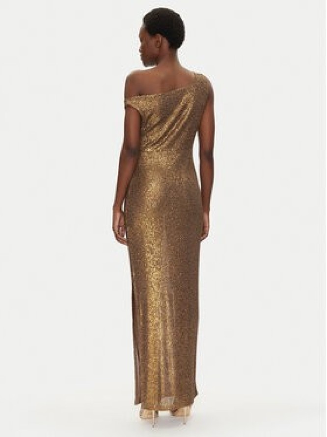 NORMA KAMALI Sukienka wieczorowa ST4243SQG69151 Złoty Slim Fit