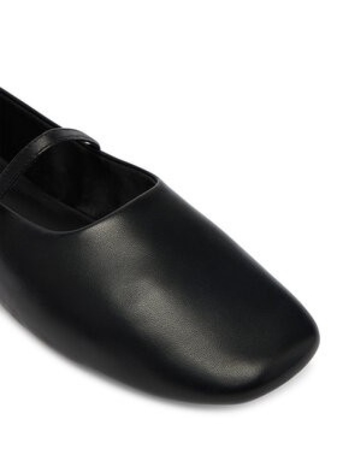 Calvin Klein Baleriny Oblique Ballerina Mj Lth Hdw HW0HW02847 Czarny