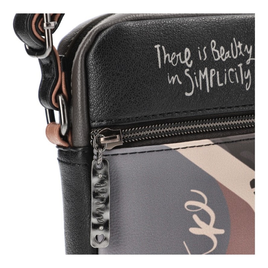 Brązowa Mała Torebka Damska Na Ramię Anekke