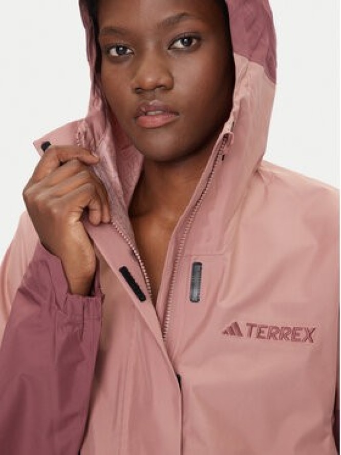 adidas Kurtka outdoor Terrex Xploric 2.5L JD8370 Różowy Loose Fit