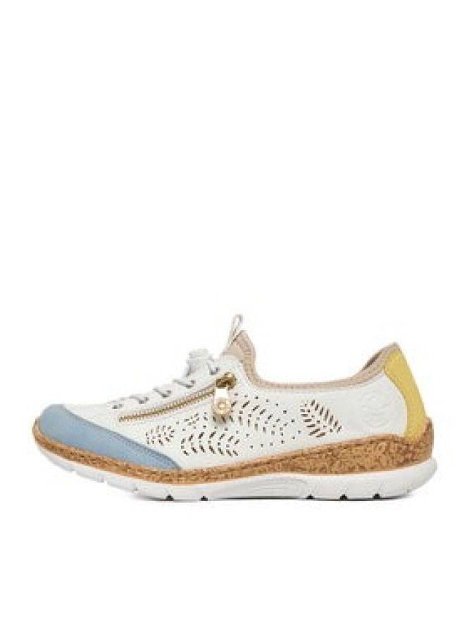 Rieker Półbuty N42K6-80 Biały