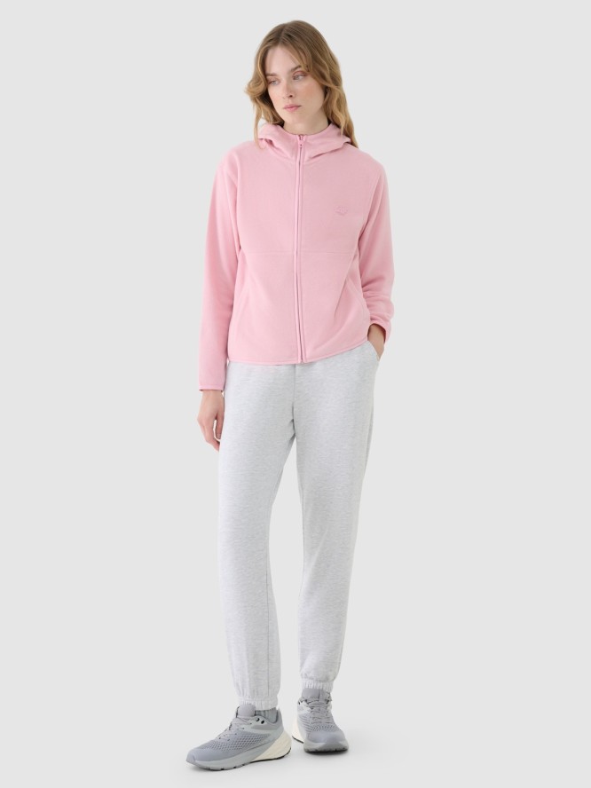 4F Polar regular z kapturem damski - różowy XS