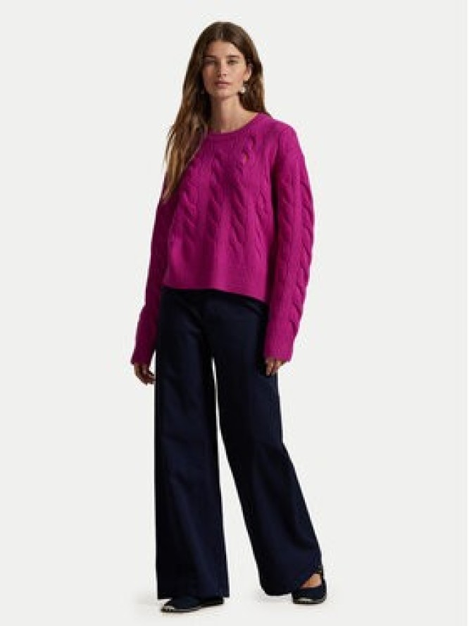 Polo Ralph Lauren Sweter 211A91216001 Różowy Straight Fit