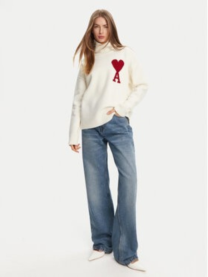 AMI Paris Jeansy FTR450.DE0046 Granatowy Regular Fit