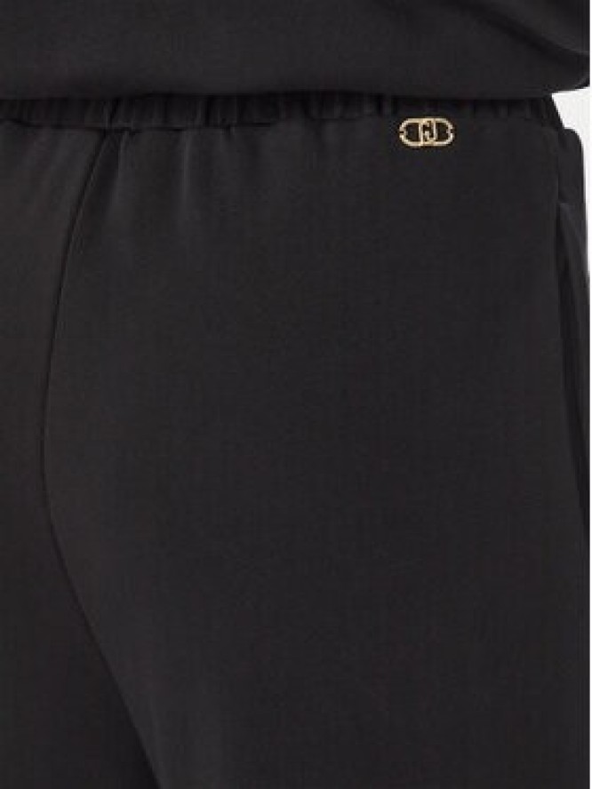 Liu Jo Spodnie dresowe TF6277 F0334 Czarny Relaxed Fit
