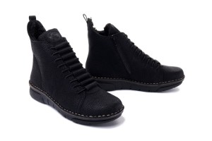 RIEKER 73333-00 black, trzewiki damskie