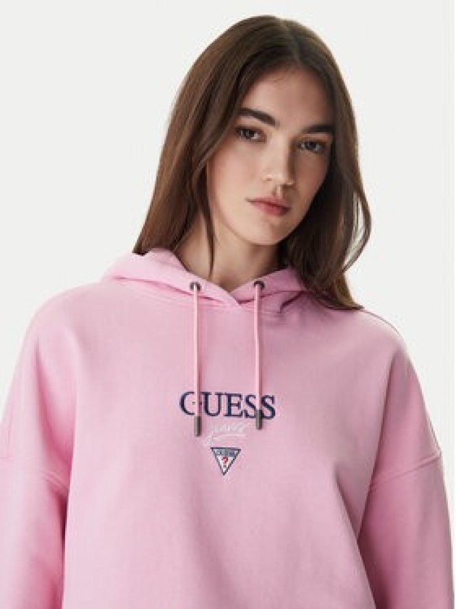 Guess Jeans Bluza W6RQ00 K68I4 Różowy Relaxed Fit