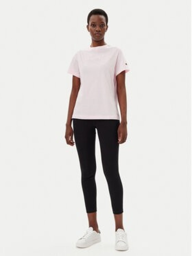 Champion T-Shirt 117650 Różowy Slim Fit